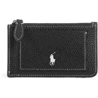 Ralph Lauren per donna. 427949872010 Portacarte in pelle Polo Play nero (OSFA), Casual