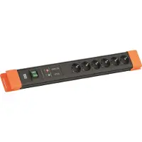Bachmann CONNECTUS 6xCEE7/3, 1xGVS 1xinterruttore 2,0m CEE7/7 Sw/Or