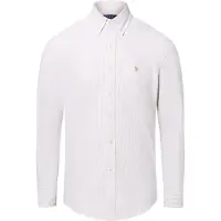 Ralph Lauren per uomo. 710953704007 Camicia oxford a righe Custom Fit beige (M), Casual, Cotone, Manica lunga