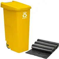 Wellhome Bidone Della Raccolta Differenziata 110l
