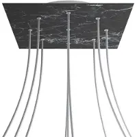 Creative Cables Kroq409ef104 Xxl Rose-one Square Kit Di Rose In Marmo Marquina