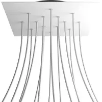 Creative Cables Krovnq4014f102 Xxl Rose-one Square Opaco Bianco Kit Di Rose