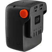 Stocker Batteria per torcia Power 2.6ah 21v Nero Nero Taglia Unica