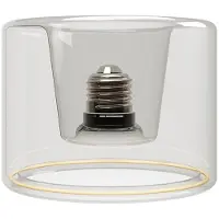 Creative Cables Lampadina Led 2200k Ghost Line Recessed Donut Transparent 120x90 Mm 6w