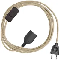 Creative Cables Portalampada Snakebis E14 Con Cavo 3 M