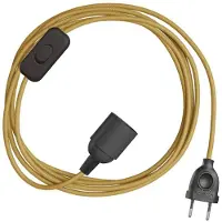 Creative Cables Portalampada Snakebis E14 Con Cavo 3 M