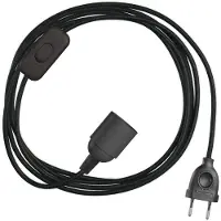 Creative Cables Portalampada Snakebis E27 Con Cavo 3 M