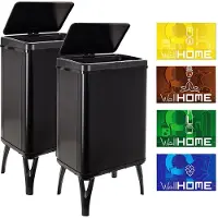 Wellhome Bidoni Della Spazzatura Intelligenti 40l 2 Unità