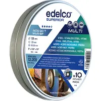 Edelco Dischi Da Taglio Per Metallo Acs 60 T 125 Mm 10 Unità