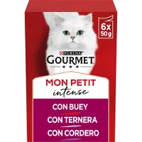Purina Gourmet Mon Petit Intense Carni Cibo Umido Per Gatti 8x6x50g