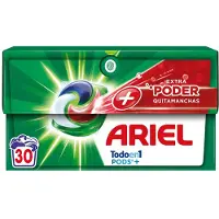 Ariel Capsule Di Detersivo + Smacchiatore Extra Potente 30 Unità