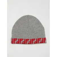 Fendi Cappello FF in lana con monogram jacquard