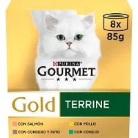 Purina Cibo Umido Per Gatti Gourmet Terrine 8x85g Oro 12 Unità
