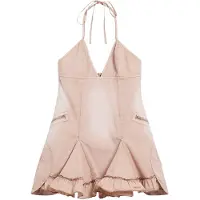 Desigual , Abito corto in pizzo, Cotone, Rosso, S