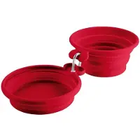Hunter Travel Bowl List Accessori per cani (350/750 ml, rosso)