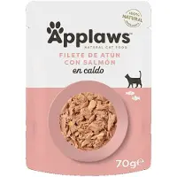 Applaws Cibo Umido Per Gatti Con Tonno E Filetto Di Salmone 12x70g