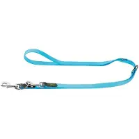 Hunter Adjustable Leash Convenience Guinzagli per cani (Länge max. 200 cm - Breite 2,0 cm, türkis)