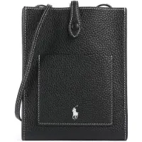 Ralph Lauren per donna. 427960562016 Borsa a tracolla Polo Play in pelle nera (OSFA), Nero, Casual