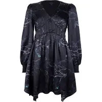 AllSaints Esta Angelica Dress Black Taglia: 4 | Abiti Mini Outlet | Donna | Nero