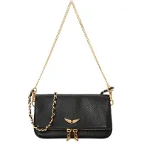 Zadig & Voltaire Pochette Rock Nano in pelle a grana