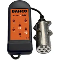 Bahco Tester per prese , 24 V - 7 PIN, per prese 24S