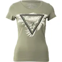 Guess Marciano GUESS Cn Ss Triangle Palm Lichen Leaf Green Taglia: XS | Maglie Sportivi Outlet | Donna | Verde