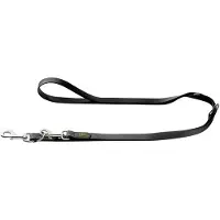 Hunter Adjustable Leash Convenience Guinzagli per cani (Länge max. 200 cm - Breite 1,5 cm, nero)