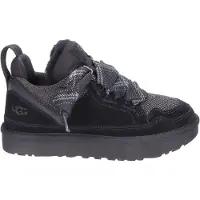 Ugg - Sneakers calde in camoscio - W Lowmel Black per Donne in Pelle - Taglia 37 - Nero