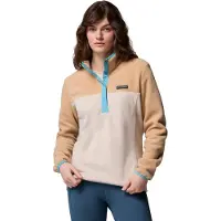 Columbia Women's Benton Springs 1/2 Snap Pull Over II Pullover in pile Donna (S, beige)