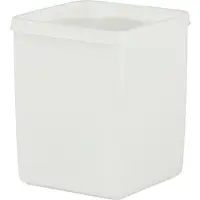 Hünersdorff Barattolo con coperchio a campana 1.000 ml, quadrato naturale, 103x103x127 mm