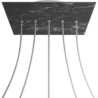 Creative Cables Kroq405lf104 Xxl Rose-one Square Kit Di Rose In Marmo Marquina