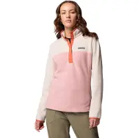 Columbia Women's Benton Springs 1/2 Snap Pull Over II Pullover in pile Donna (L, fuchsia)