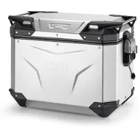 Givi Valigia Laterale Trekker Outback Evo Smart Anodised 37l Monokey Cam-side Obkev48aal