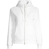 Gant per donna. 4202588 Felpa con cappuccio e zip Tonal Shield bianco sporco (M), Casual, Cotone