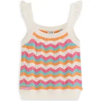 Scotch & Soda Girls S&s Sweater Knit Fashion Top White Traditional Taglia: M | Maglioni Outlet | kids | Bianco