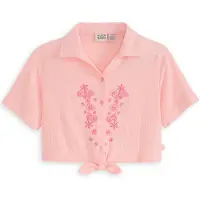Scotch & Soda Girls S&s Girls Flowy Knotted Ss Shirt Lt Pastel Pink Taglia: M | Camicie Outlet | Unisex | Rosa