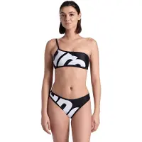 Arena Women's Logo Single Shoulder Bikin White Multi-black-b Taglia: XL | Bikini Outlet | Donna | Bianco