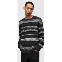 AllSaints Halldor Crew Charcoal Marl Taglia: L | Maglioni a maglia Outlet | Uomo | Nero
