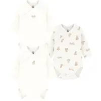Petit Bateau Tutina / body per bambino beige / bianco