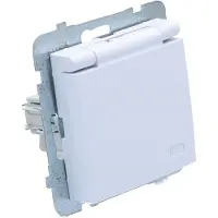 Ospel Presa a spina singola AS GPH-1GZ/m/00/w presa con messa a terra IP44 bianco