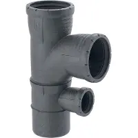 Geberit 393558141 Silent-Pro, gomito combinato di derivazione