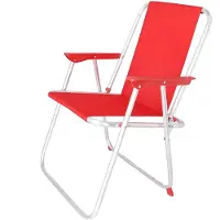 Wellhome Sedia Da Spiaggia Pieghevole In Metallo 44x44x74 Cm