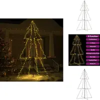 vidaXL Albero di Natale a forma di cono 300 LED Indoor & Outdoor 120x220cm - Alberi di Natale