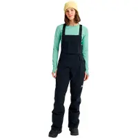 Burton - Salopette da sci/snowboard stretch - W Reserve 2L Stretch Slim Bib True Black per Donne in Pelle - Taglia M - Nero