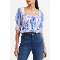 French Connection Dalla Verona Hallie Puff Slv Baja Blue Taglia: XL | Magliette intime Outlet | Donna | Blu