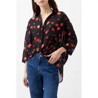 French Connection Ella Rose S/s Twist Front Top Marine Multi Taglia: XS | Magliette intime Outlet | Donna | Rosa