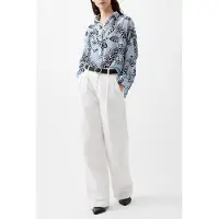 French Connection Dia Devore V Button Popover Summer White/blue Taglia: S | Magliette intime Outlet | Donna | Bianco