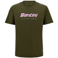 Santini Coloured Branded T-Shirt T-shirt (S, olivia)
