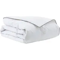 vidaXL , coperta invernale per letto, 155 x 200 cm, imbottitura in piuma, colore bianco, traspirante