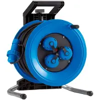 Hedi K325NTD, tamburo per cavi professionale Plus, 320, 25 metri, 3x1,5 mm², per uso esterno